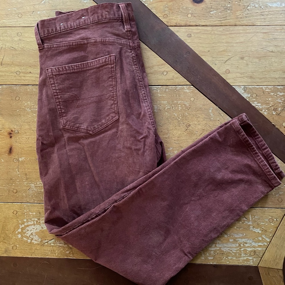 American eagle mom corduroy pants size 12